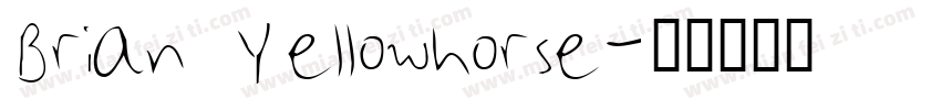 Brian Yellowhorse字体转换